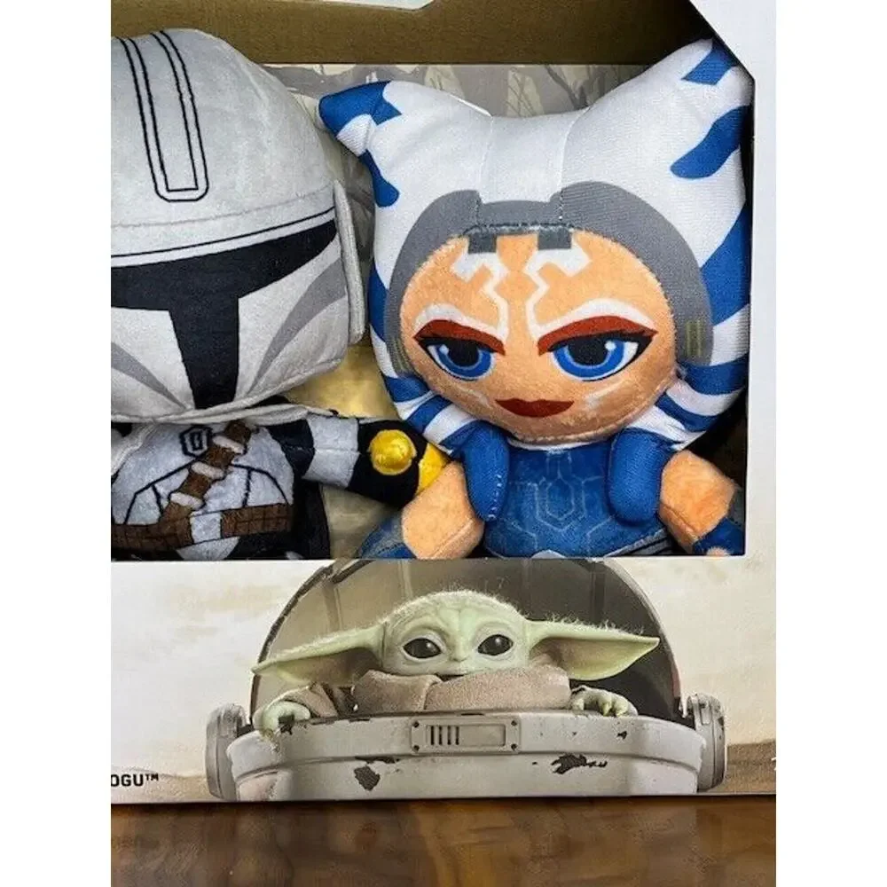 Mattel Star Wars The Mandalorian His Name is Grogu 3 Pack Plush Set NEW in box